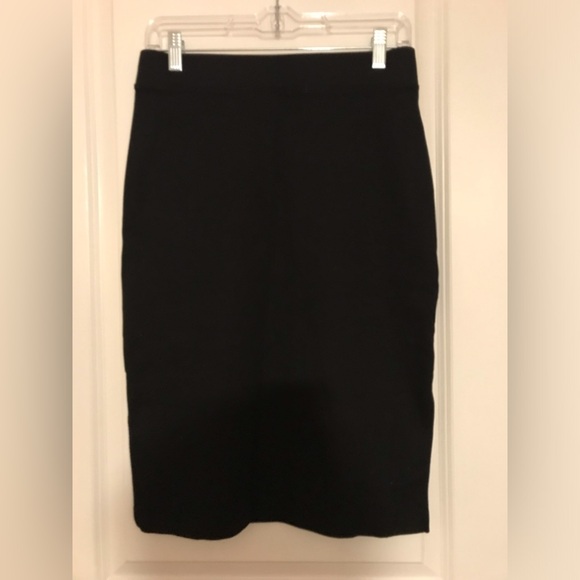 Gap Black Stretch Ponte Pencil Skirt Soft Size XS - Picture 2 of 5